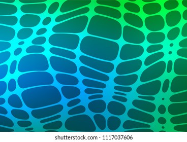 Light Blue, Green vector natural abstract texture. Colorful illustration in abstract style with doodles and Zen tangles. The best blurred design for your business.