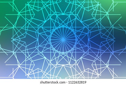 Light Blue, Green vector natural elegant template. Creative illustration in blurred style with doodles made by child. The doodle design can be used for your web site.