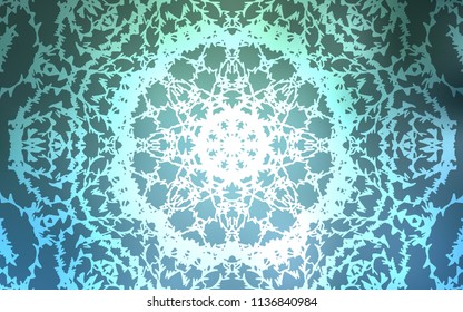 Light Blue, Green vector natural abstract design. A completely new color illustration in doodle style drawn by child. The completely new template can be used for your brand book.