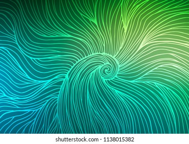 Light Blue, Green vector natural elegant template. Sketchy hand drawn doodles on blurred background. The textured pattern can be used for website.