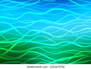 Light Blue, Green vector natural elegant pattern. Brand-new colored illustration in blurry style with doodles. Brand-new design for your business.