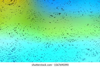 Light Blue, Green vector natural elegant artwork. An elegant bright illustration with roses in Natural style. Brand-new design for your business.