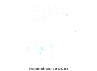 Light Blue, Green vector natural pattern with branches. Sketchy doodles on white background. New design for your business.