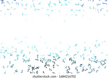 Light Blue, Green vector natural pattern with leaves. Creative illustration in blurred style with leaves. Brand new style for your business design.