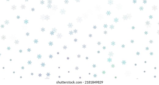 Diseño natural vectorial verde claro con flores. Flores abstractas coloreadas degradadas sobre un fondo sencillo. Patrón para la promoción del día de la mujer.