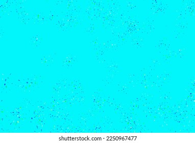 Azul claro, Verde vectorial arte natural con hojas. Ilustración de colores brillantes con hojas en estilo doodle. Diseño pintado a mano para la web, folletos.