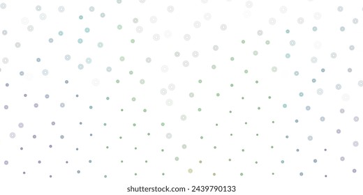 Diseño natural de vector azul claro, verde con flores. Diseño simple con flores sobre fondo abstracto. Diseño inteligente para envoltura, fondos de pantalla.