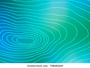 Light Blue, Green vector natural elegant pattern. Blurred decorative design in Indian style with lines. Brand-new design for your business.