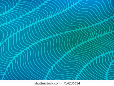 Light Blue, Green vector natural elegant texture. Blurred decorative design in Indian style with lines. Hand painted design for web, wrapping, wallpaper.
