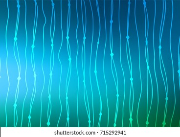 Light Blue, Green vector natural abstract template. Colorful illustration in abstract style with doodles. The template can be used as a background for cell phones.