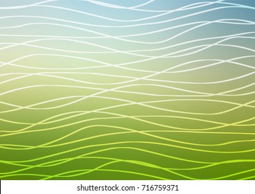 Light Blue, Green vector natural elegant background. Brand-new colored illustration in blurry style with doodles. The template can be used as a background for cell phones.