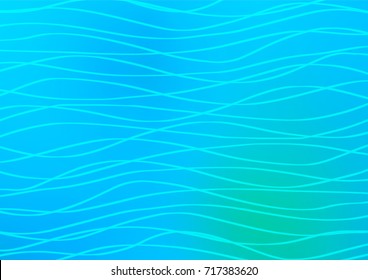 Light Blue, Green vector natural abstract texture. Shining colored illustration with doodles in Arabic style. The textured pattern can be used for website.