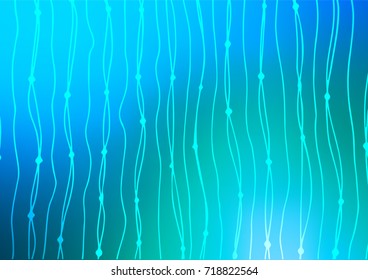 Light Blue, Green vector natural elegant background. Blurred decorative design in Indian style with lines. The doodle design can be used for your web site.