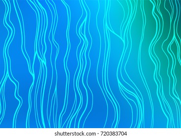 Light Blue, Green vector natural abstract background. Modern geometrical abstract illustration with doodles. The pattern can be used for heads of websites and designs.
