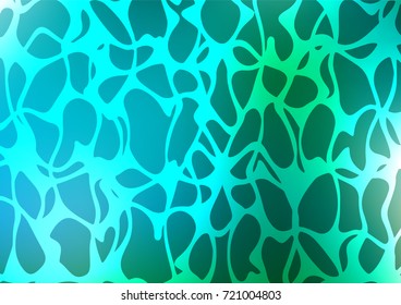 Light Blue, Green vector natural elegant pattern. Geometric doodle illustration in Origami style with gradient. A completely new template for your business design.