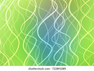 Light Blue, Green vector natural abstract pattern. Modern geometrical abstract illustration with doodles. The template can be used as a background for cell phones.