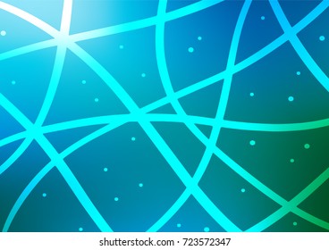Light Blue, Green vector natural abstract template. Ethnic elegant natural pattern with gradient. A completely new design for your business.