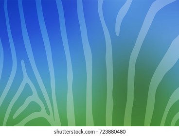 Light Blue, Green vector natural elegant texture. Colorful illustration in abstract style with doodles and Zen tangles. Brand-new design for your business.