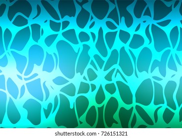 Light Blue, Green vector natural elegant pattern. Glitter abstract illustration with doodles and Zen tangles. Brand-new style for your business design.