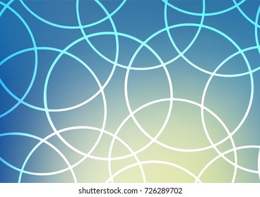 Light Blue, Green vector natural elegant background. Creative illustration in blurred style with doodles and Zen tangles. A completely new template for your business design.