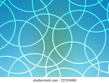 Light Blue, Green vector natural elegant background. A vague abstract illustration with doodles in Indian style. A completely new design for your business.