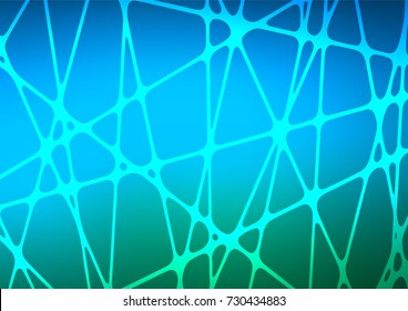 Light Blue, Green vector natural elegant background. A vague abstract illustration with doodles in Indian style. Hand painted design for web, leaflet, textile.