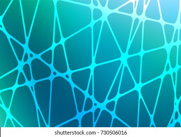Light Blue, Green vector natural elegant pattern. Colorful illustration in abstract style with doodles and Zen tangles. The template can be used as a background for cell phones.
