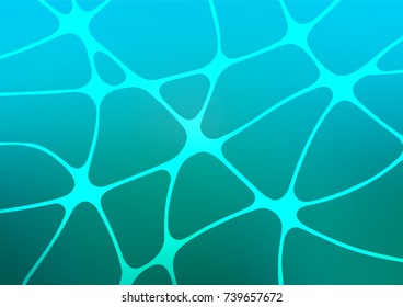 Light Blue, Green vector natural elegant pattern. Geometric doodle illustration in Origami style with gradient. Brand-new style for your business design.