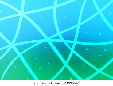 Light Blue, Green vector natural abstract background. Creative illustration in blurred style with doodles and Zen tangles. The pattern can be used for wallpapers and coloring books.