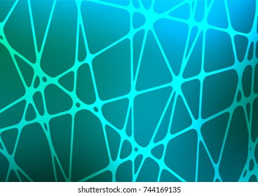 Light Blue, Green vector natural elegant texture. Doodles on blurred abstract background with gradient. A completely new template for your business design.