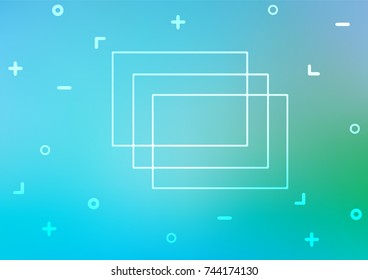 Light Blue, Green vector natural abstract texture. Brand-new colored illustration in blurry style with doodles. A completely new design for your business.