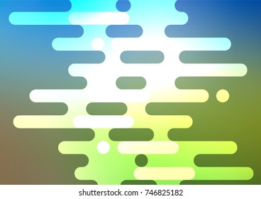 Light Blue, Green vector natural abstract template. Sketchy hand drawn doodles on blurred background. Hand painted design for web, leaflet, textile.