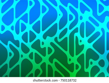 Light Blue, Green vector natural abstract background. Colorful illustration in abstract style with doodles and Zen tangles. The pattern can be used for heads of websites and designs.