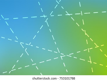 Light Blue, Green vector natural elegant texture. Blurred decorative design in Indian style with Zen tangles. Hand painted design for web, wrapping, wallpaper.