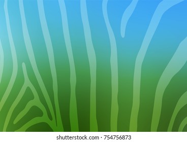 Light Blue, Green vector natural elegant pattern. Doodles on blurred abstract background with gradient. A completely new design for your business.