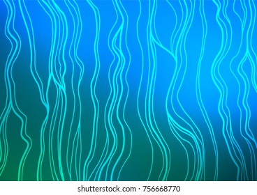 Light Blue, Green vector natural elegant texture. Brand-new colored illustration in blurry style with doodles. The template can be used as a background for cell phones.