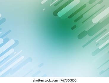 Light Blue, Green vector natural elegant background. A vague abstract illustration with doodles in Indian style. The pattern can be used for wallpapers and coloring books.