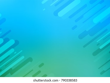 Light Blue, Green vector natural elegant background. Sketchy hand drawn doodles on blurred background. A completely new design for your business.