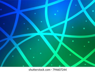 Light Blue, Green vector natural abstract pattern. Modern geometrical abstract illustration with doodles. The elegant pattern can be used as a part of a brand book.