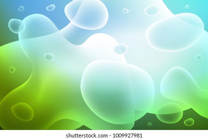 Light Blue, Green vector pattern with lamp shapes. Colorful abstract illustration with gradient lines. The best blurred design for your business.