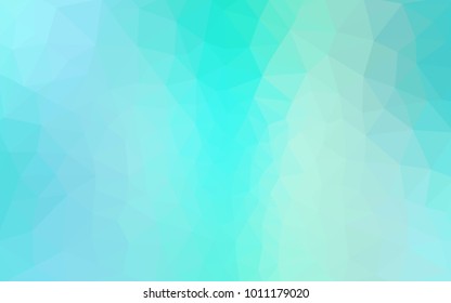 Light Blue, Green vector Pattern.  triangular template. Geometric sample. Repeating routine with triangle shapes. New texture for your design. Pattern can be used for background.