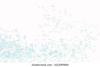 Light Blue, Green vector pattern with colored spheres. Geometric sample of repeating circles on white background in halftone style.