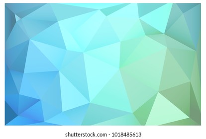 Light Blue, Green vector Pattern.  triangular template. Geometric sample. Repeating routine with triangle shapes. New texture for your design. Pattern can be used for background.