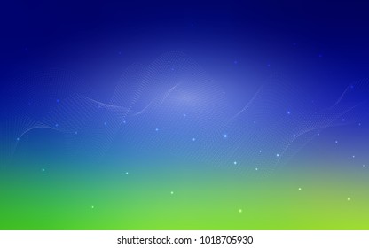 Light Blue, Green vector pattern with spheres. Illustration with set of shining colorful abstract circles. The pattern can be used for aqua ad, booklets.