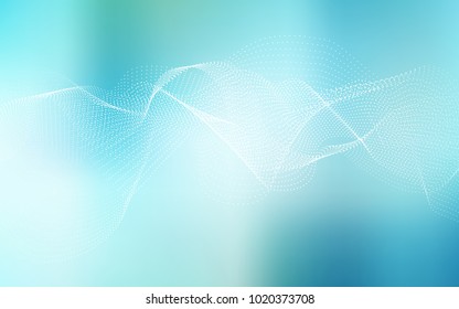 Light Blue, Green vector pattern with spheres. Illustration with set of shining colorful abstract circles. The pattern can be used for beautiful websites.