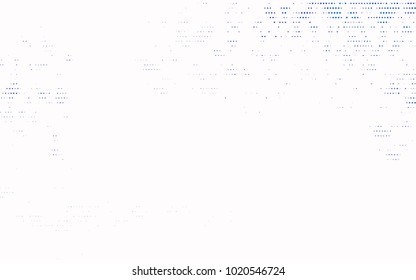 Light Blue, Green vector pattern with colored spheres. Geometric sample of repeating circles on white background in halftone style.