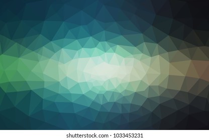 Light Blue, Green vector Pattern.  triangular template. Geometric sample. Repeating routine with triangle shapes. New texture for your design. Pattern can be used for background.