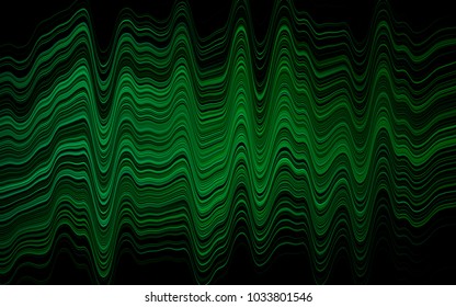 Light Blue, Green vector pattern with bent ribbons. Creative illustration in halftone marble style with gradient. The best blurred design for your business.