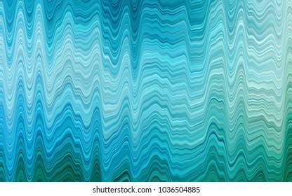 Light Blue, Green vector pattern with bubble shapes. Glitter abstract illustration with wry lines. The best blurred design for your business.