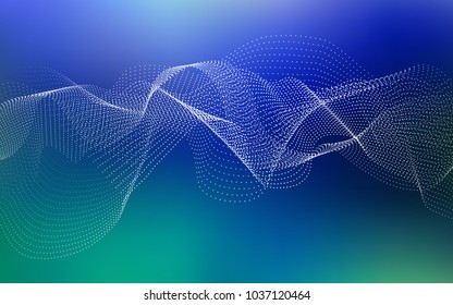 Light Blue, Green vector pattern with spheres. Beautiful colored illustration with blurred circles in nature style. Beautiful design for your business natural advert.